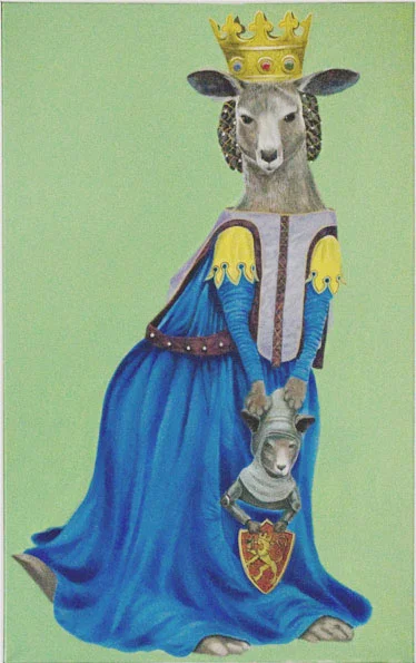 "Kangaroo", house paint on canvas - 2012 