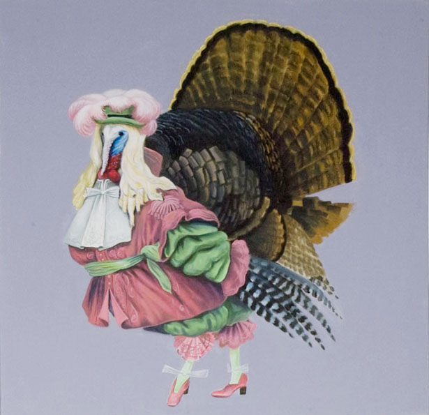  "Turkey Boy", house paint on canvas - 2012&nbsp; 