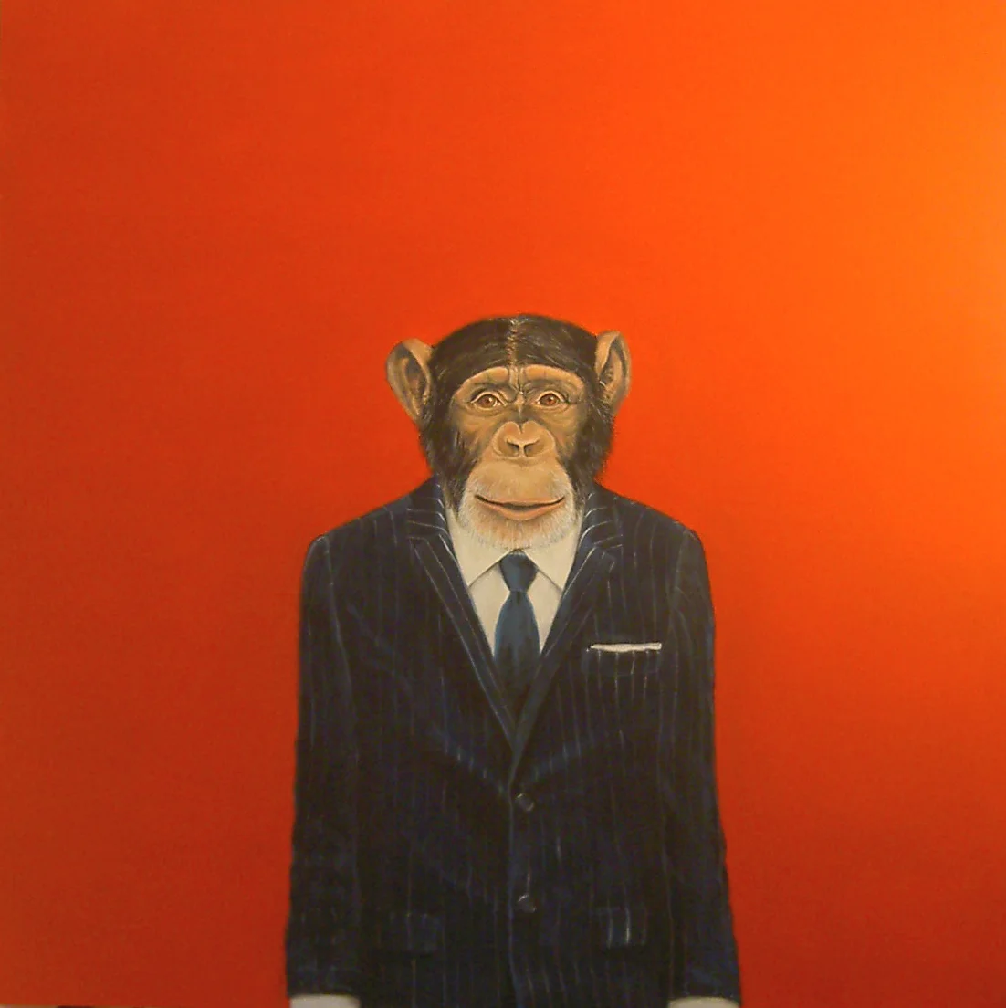 "Monkey Suit 2", house paint on canvas - 2009 48"x48"