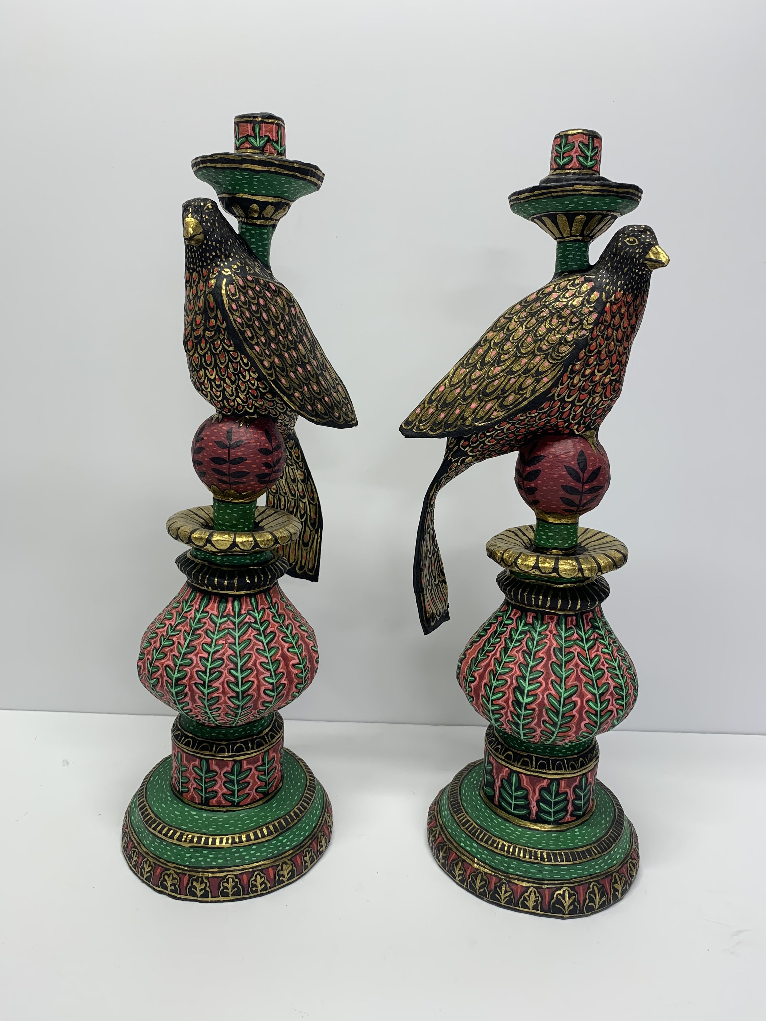 Bird candlesticks