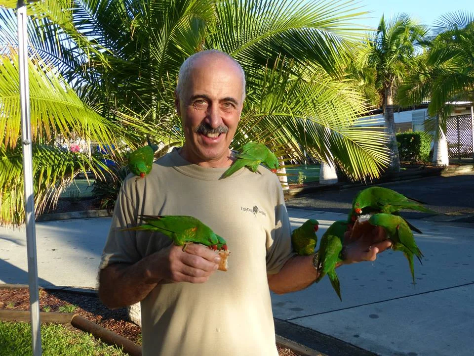 Riccardo with birds.jpg