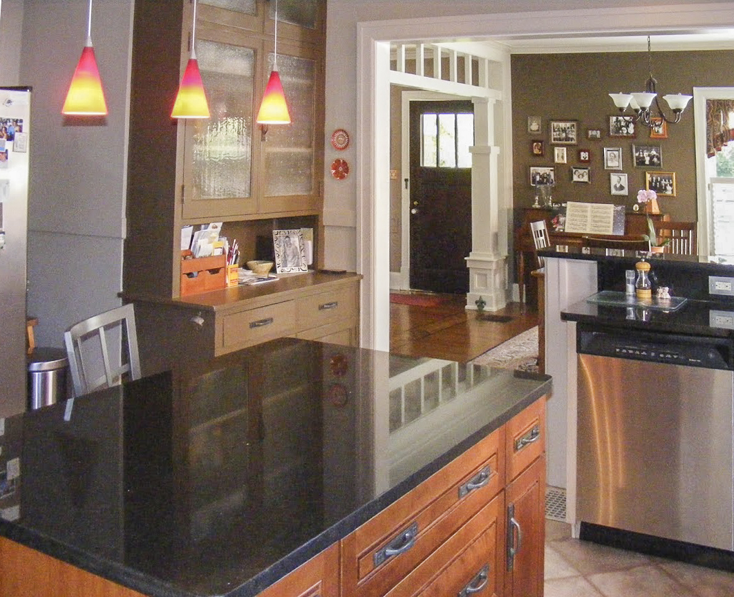 After: kitchen island