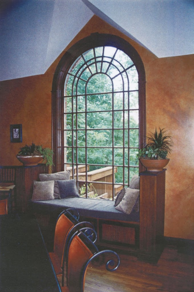 Addition: window seat overlooking deck