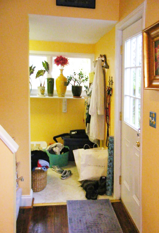 Before: view kitchen to laundry