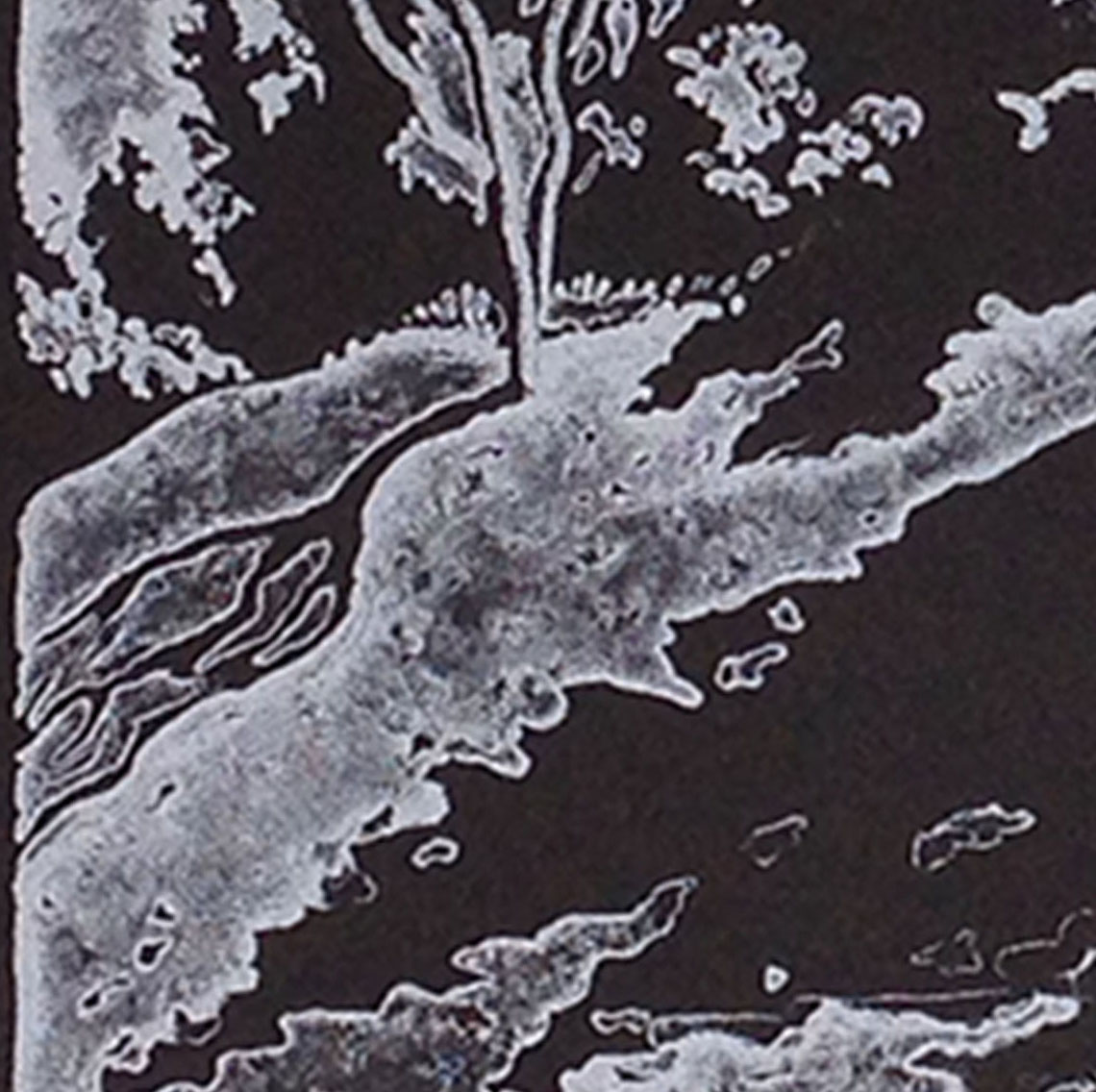 Detail from the left side of" Morning Meadow" shows how Jack catches the early morning sun.