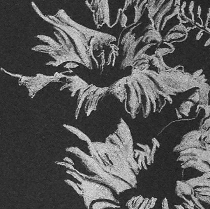 A detail from the central flower form.