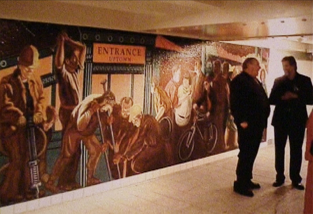 Jack Beal, September. 2011, "The Return of Spring," installed on the mezzanine of the subway station complex under Times Square.