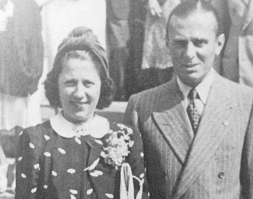 VARZI AND HIS NORMA. THEY MARRIED DURING THE WAR.