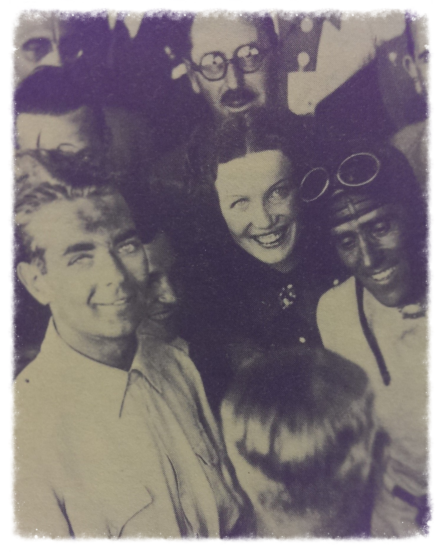 Three legends: Bernd Rosemeyer, his wife the aviatrix Elly Beinhorn, and Tazio Nuvolari