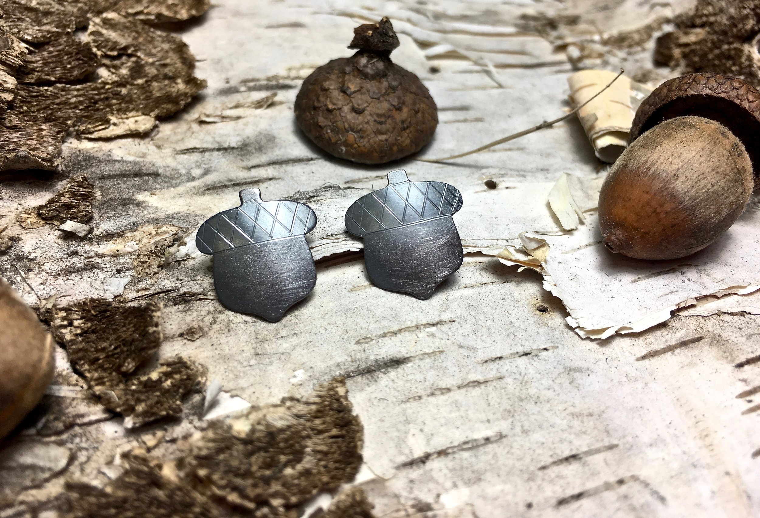 acorn earrings