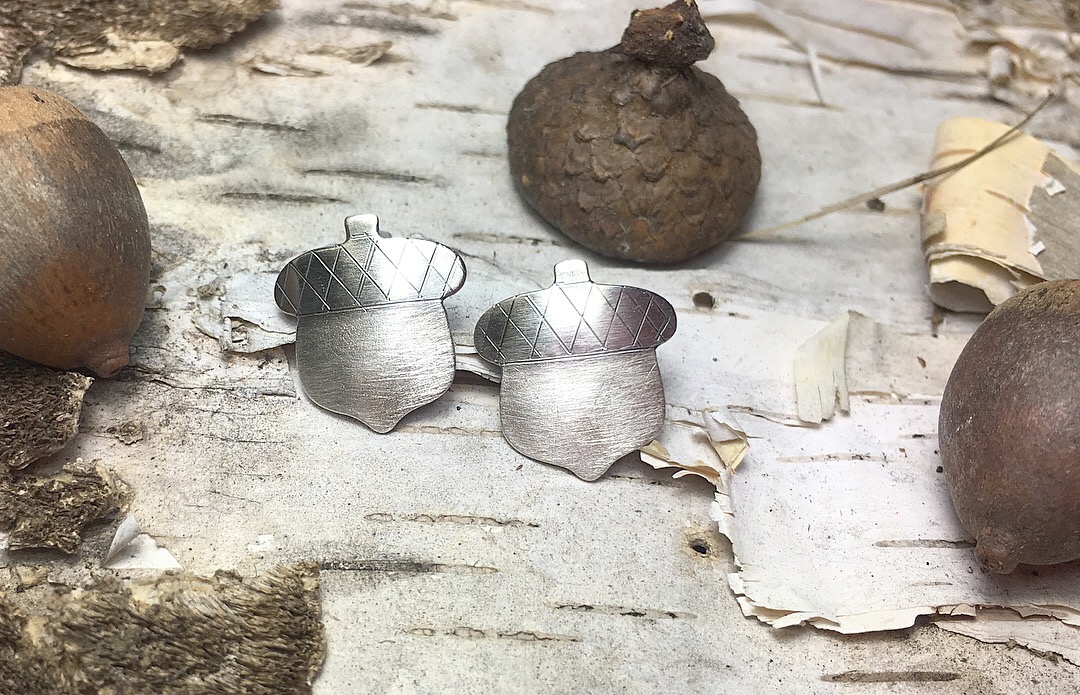 acorn earrings