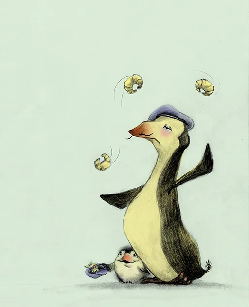 Penguin Family in Paris