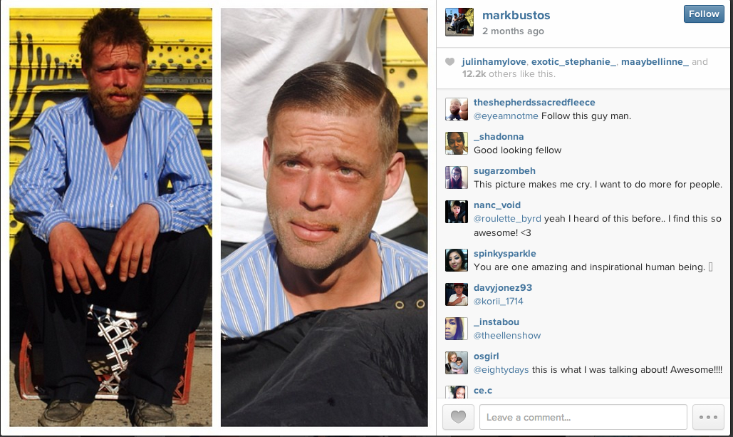 Free Cuts For The Homeless In New York Her Chair His Hair