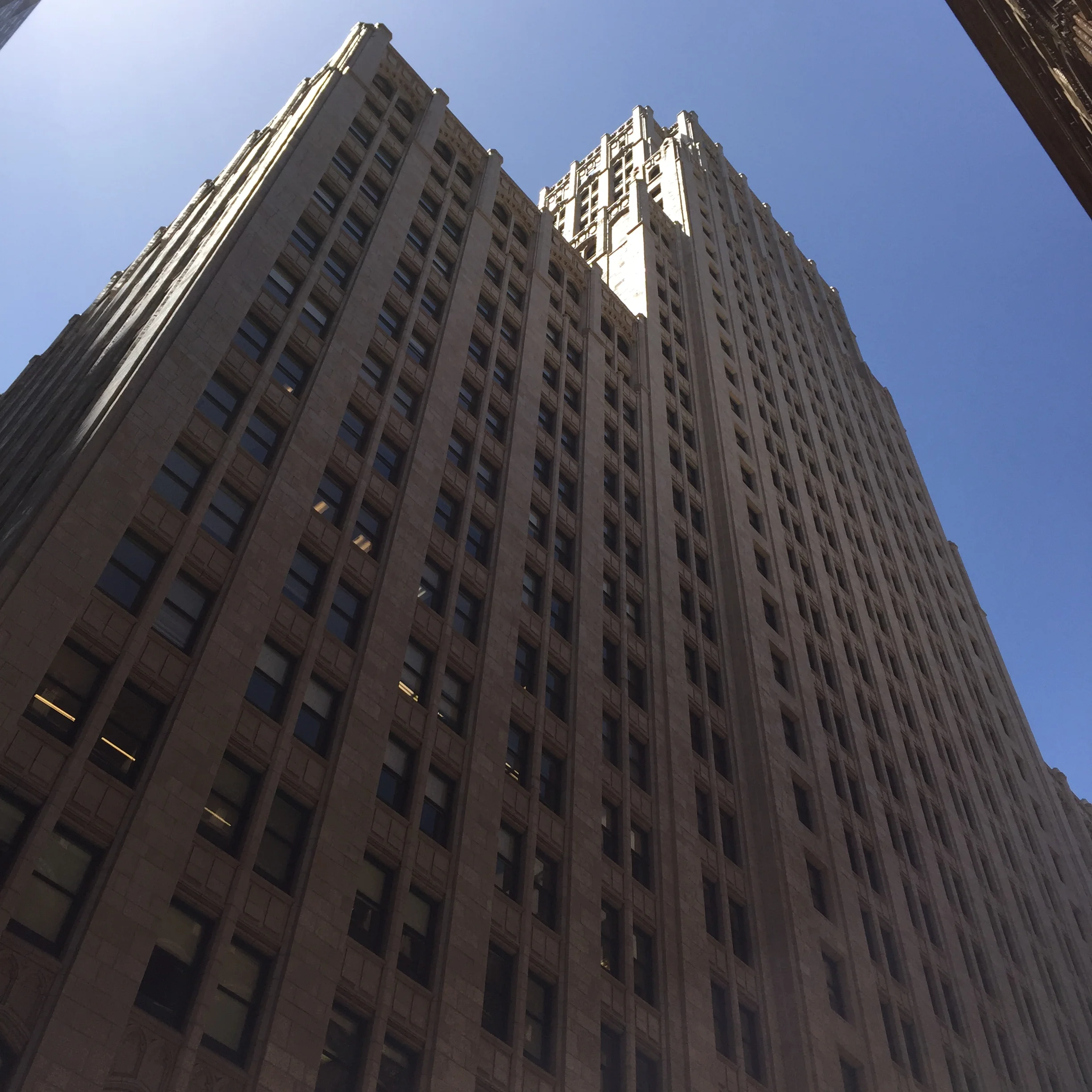 The Russ Building in downtown San Francisco. Interview on the 27th floor.