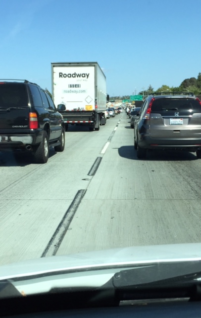 Highway 4 East during rush hour headed to 5pm live shot in Antioch.