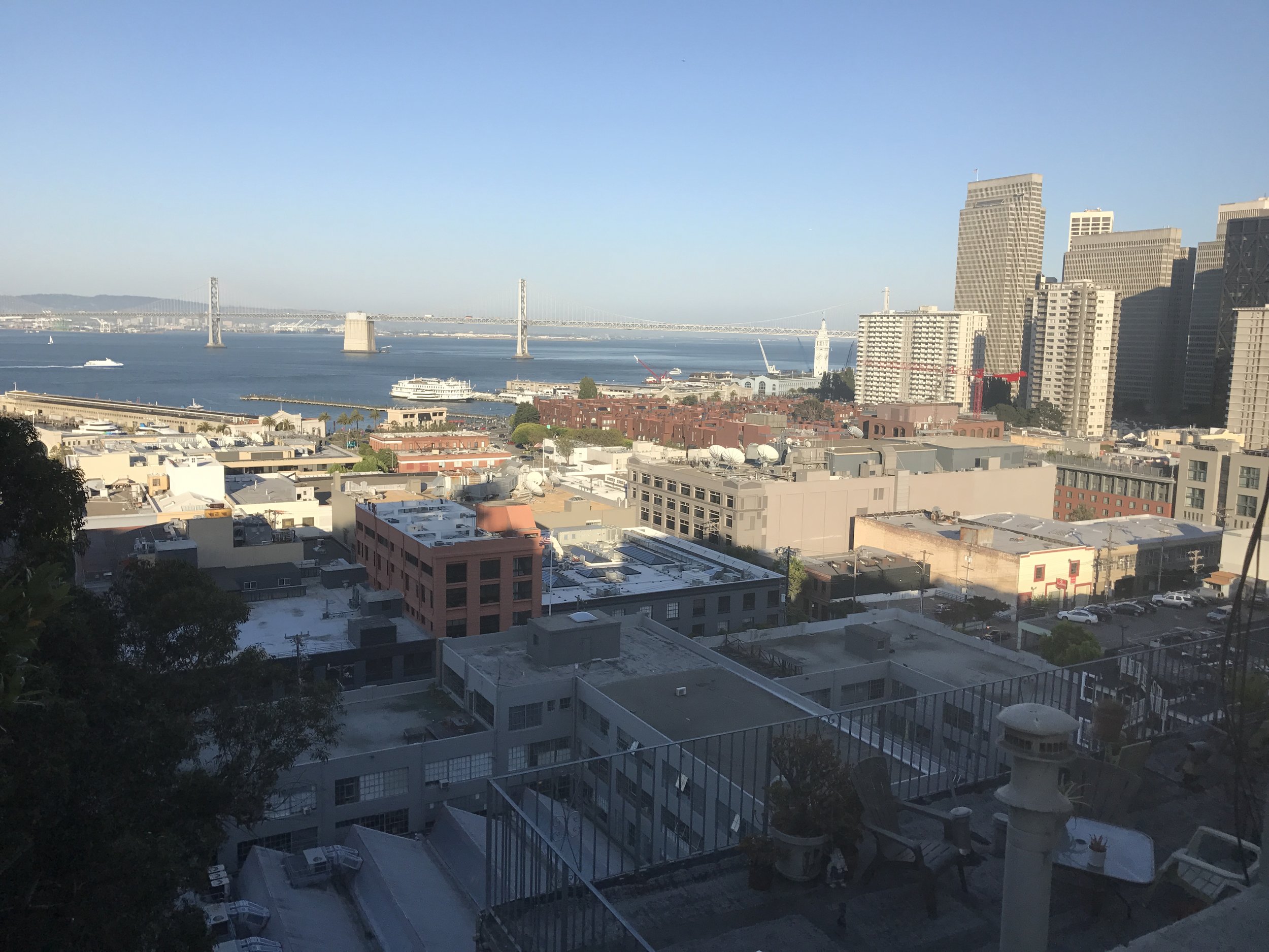 Of course, arriving back in San Francisco reminds me of my claim this is the most beautiful city in the world because it's got the best combination of natural and man-made beauty. Right?