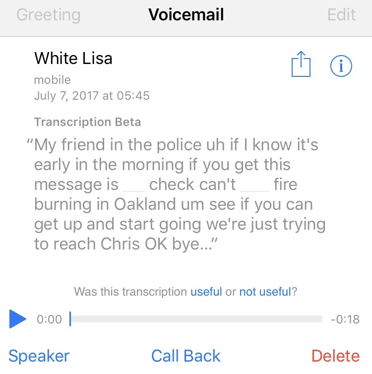 The transcription is pretty bad, but you can see the time of the call for all hands on deck.