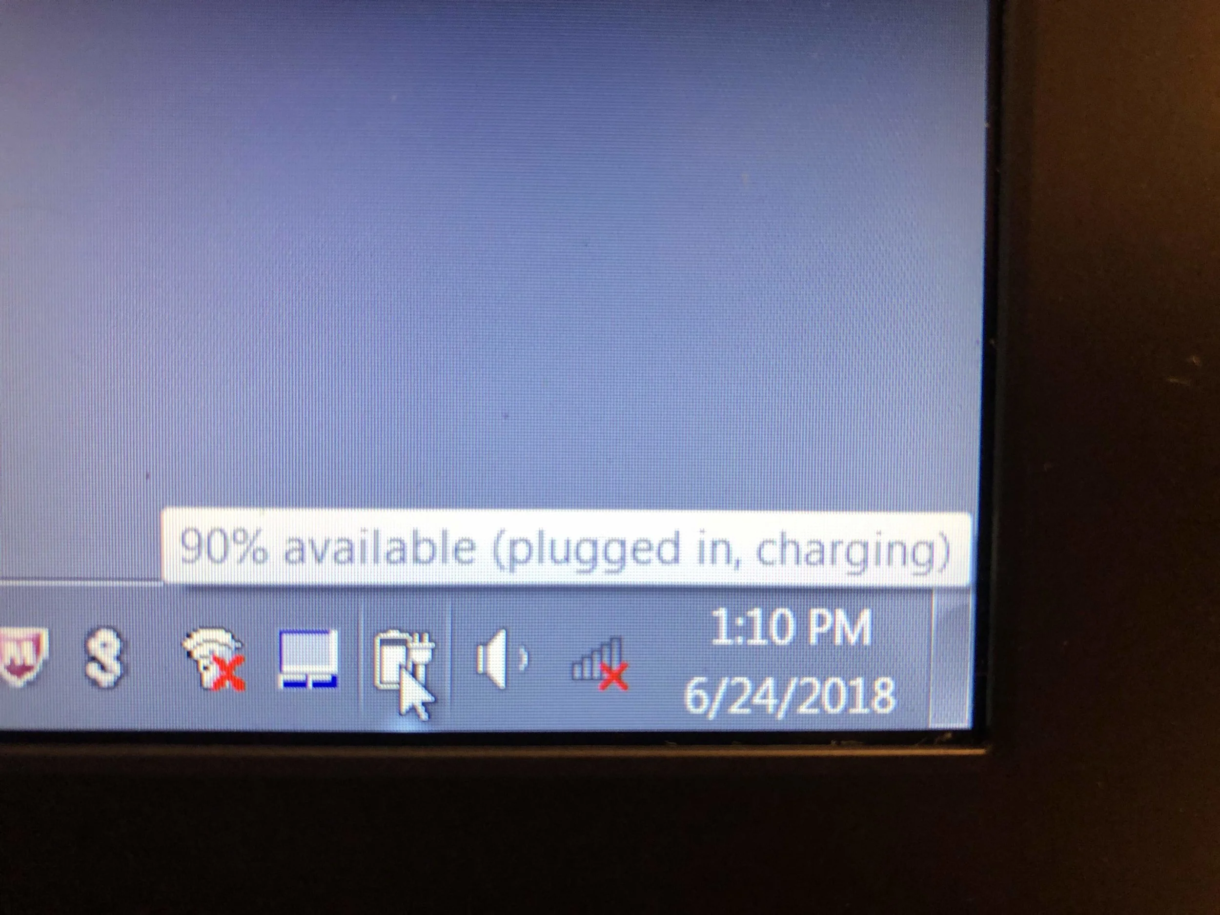 Computer charged - ✓