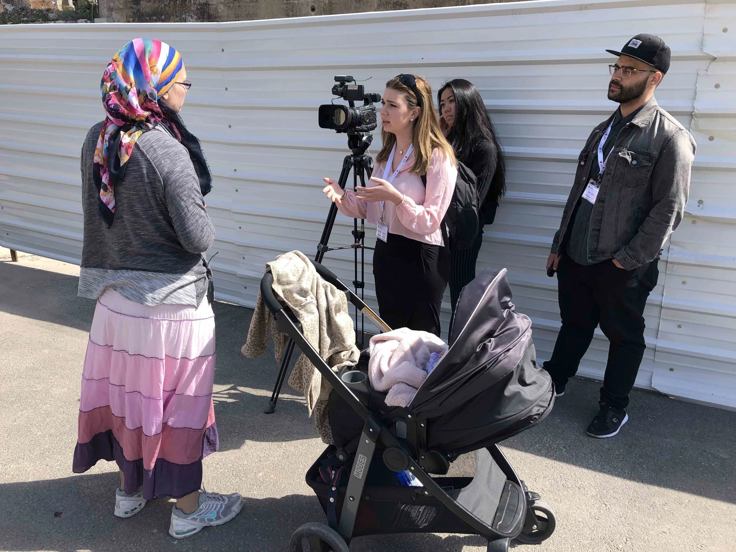 Newhouse students Gabrielle Caracciolo, Sunny Tsai and Tyler Lowell interview Tzippy Yarom.