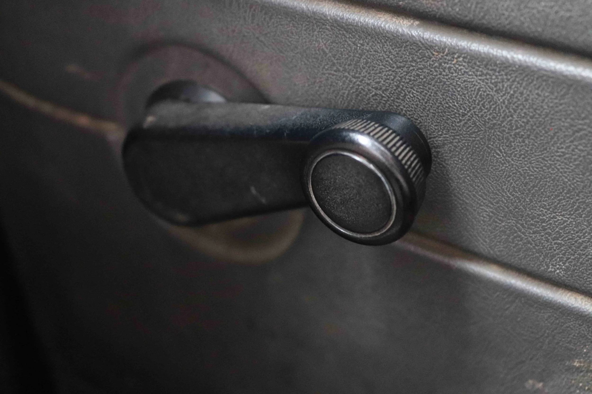 The jeeps were so old, they had these strange things in the doors.