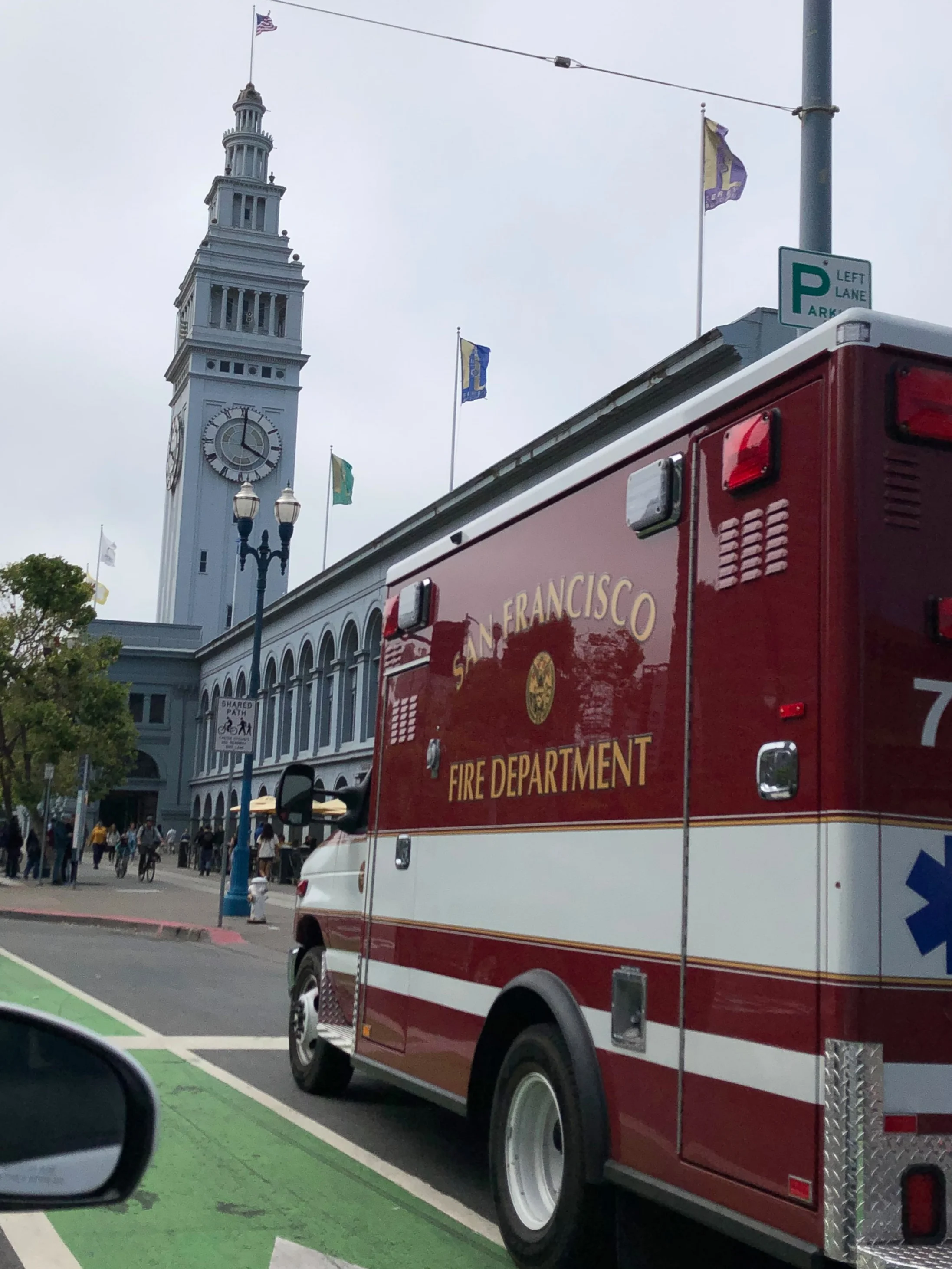 The San Francisco Ferry Building along the Embarcadero.