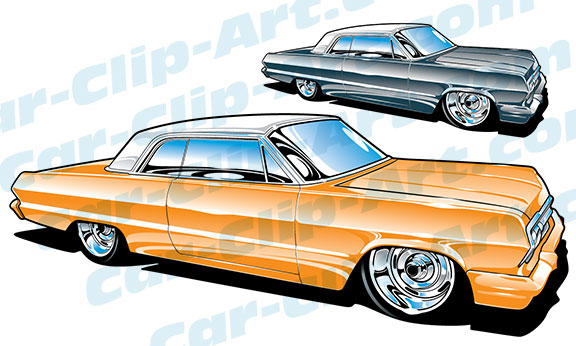 1963 Impala Vector Clip Art