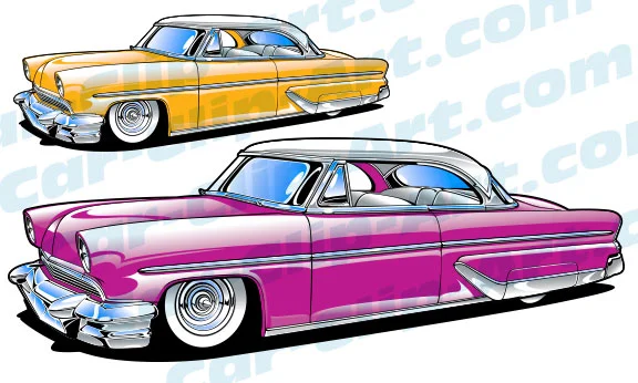 1954 Mercury Kustom Car Clip Art