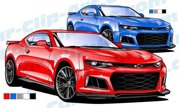 2017 Camaro ZL1 Vector Art
