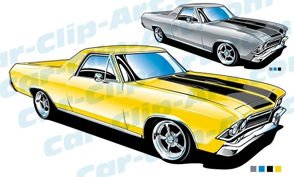 El Camino Vector Art