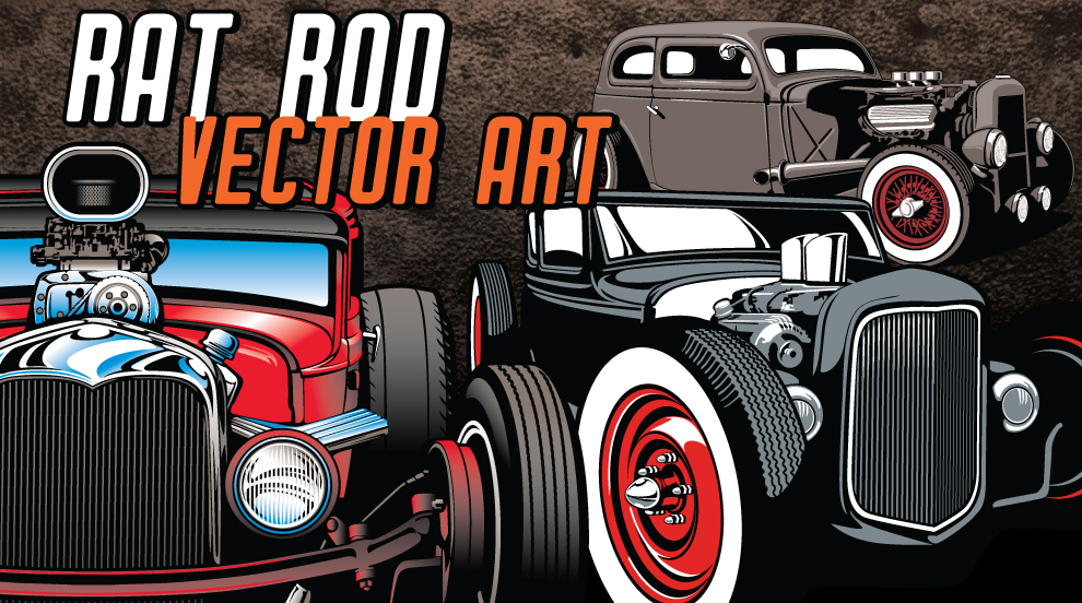 Rat Rod Vector Art