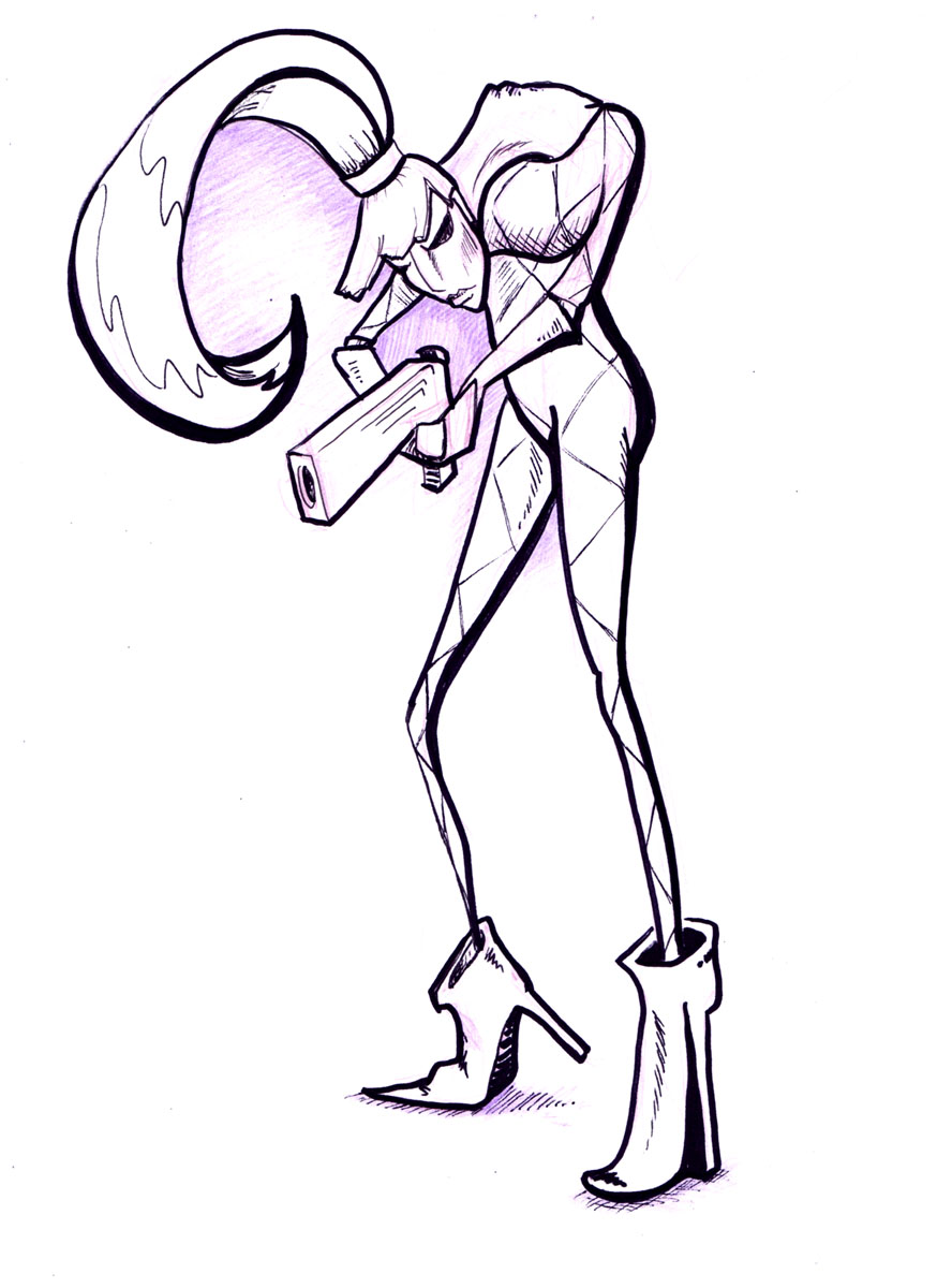 Woman Gun Sketch_2019.jpg