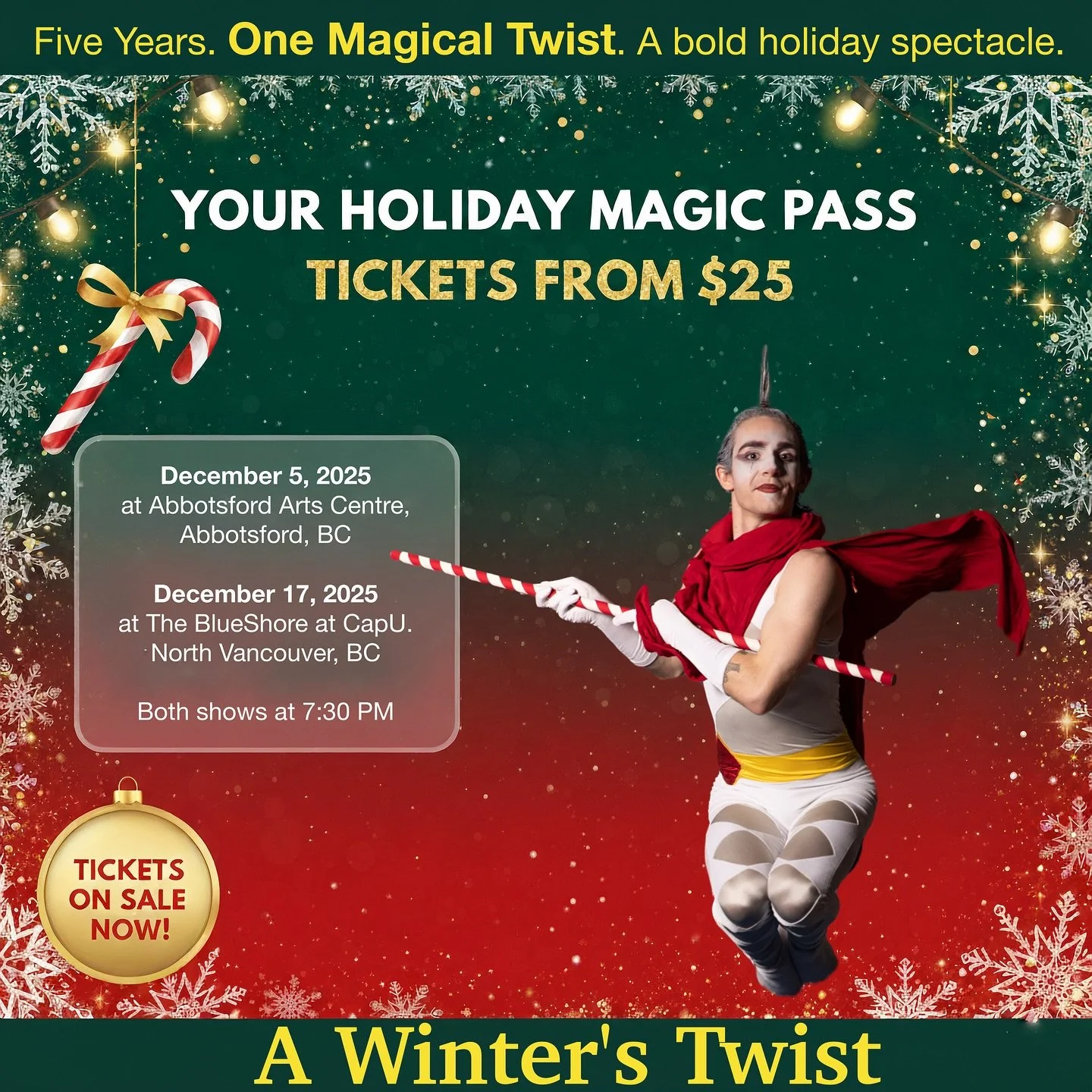 Your holiday magic starts at $25. Secure your seats for A Winter&rsquo;s Twist now! Link in bio.

#Lamondance #17YearsStrong #ImpactfulLegacy #nvrc #northvan #VancouverEvents #AbbotsfordArts #NorthVanLife #CapU #BlueShoreAtCapU #WhatsOnVancouver

Pho