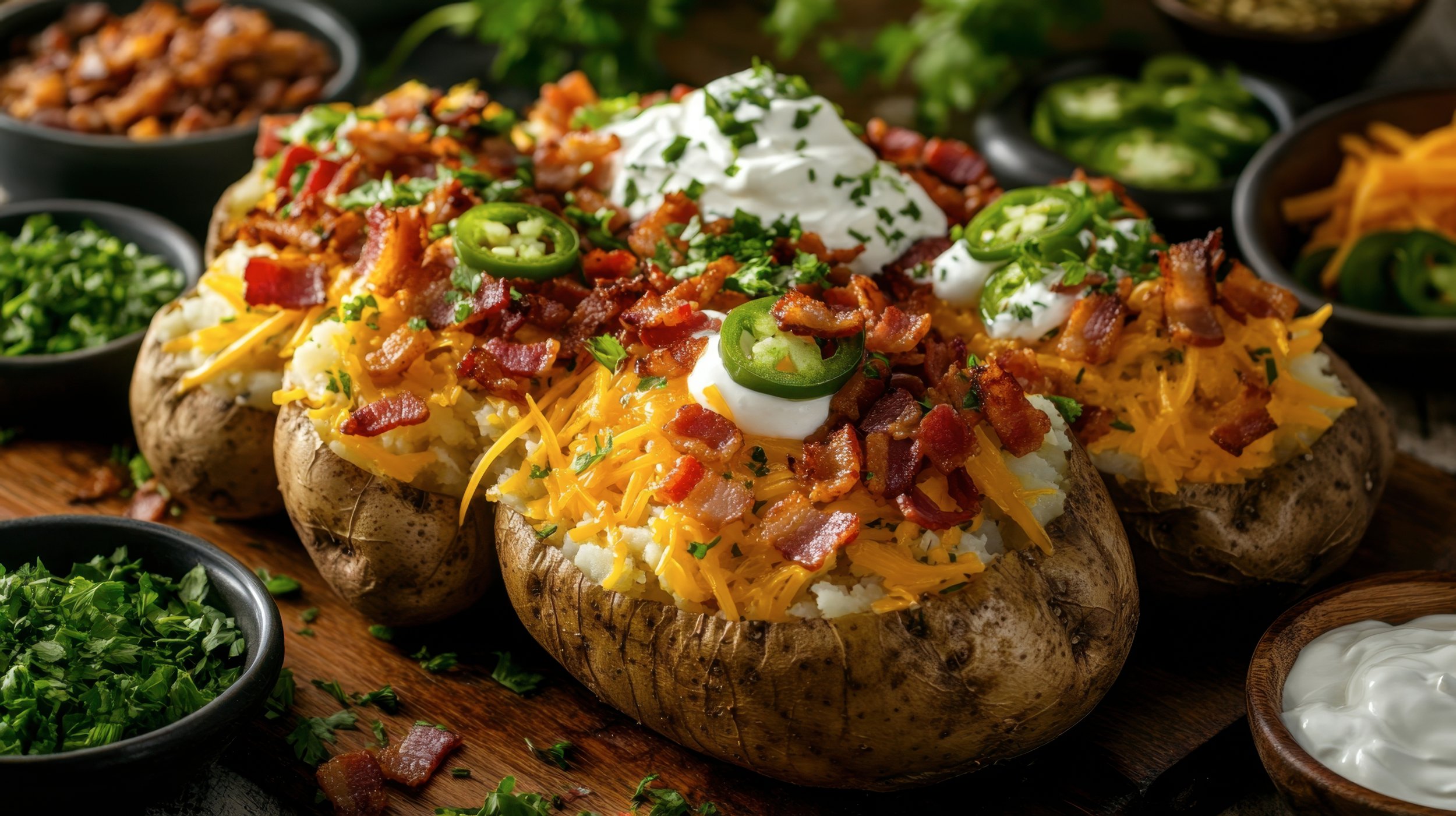 Baked Potato Bar w Toppings