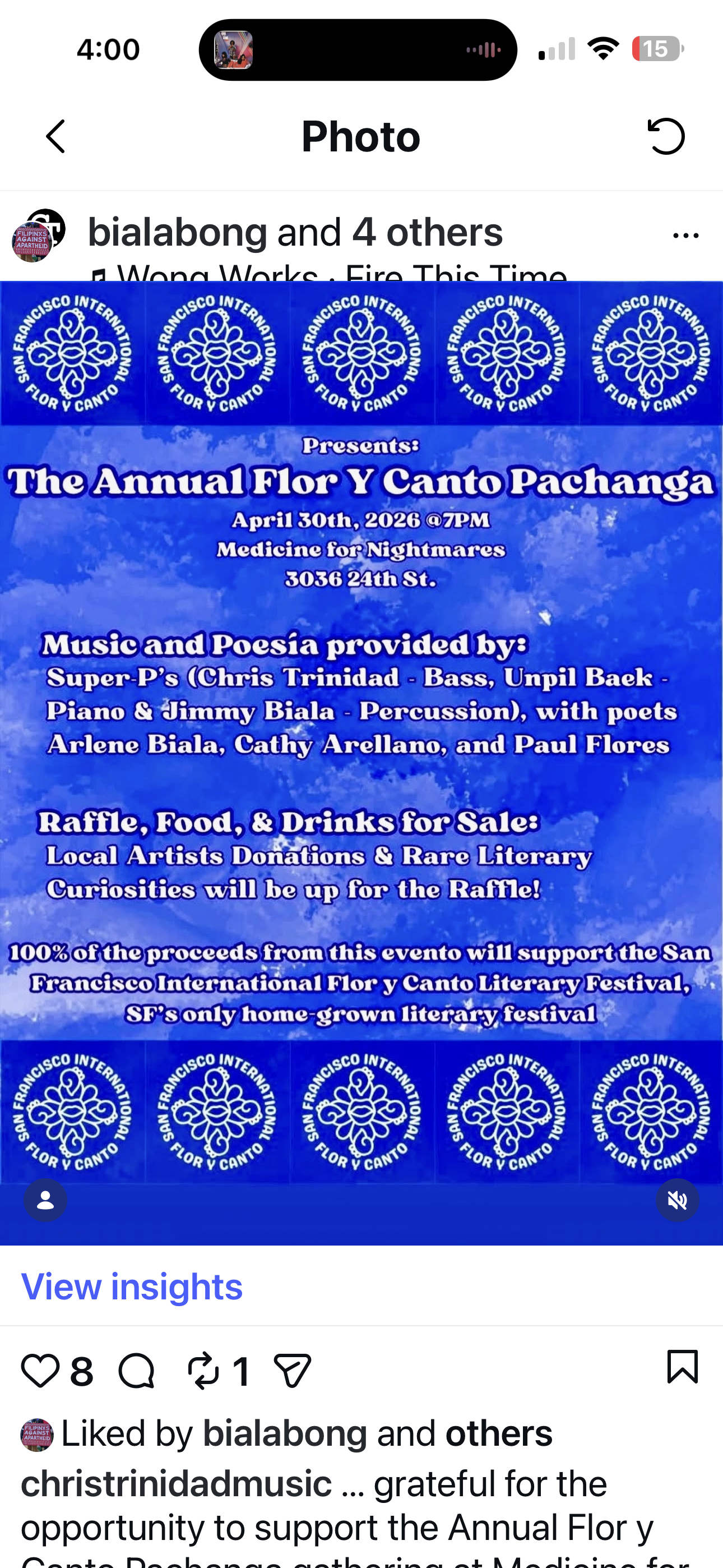 SF Floricanto Fundraiser 