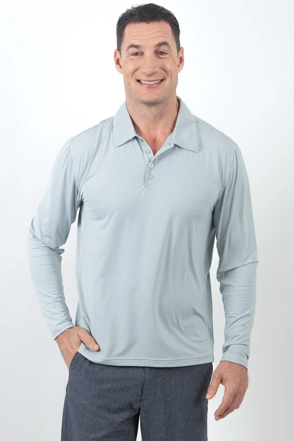 Bloq UV Long Sleeve Collared Shirt — ZEIDEL