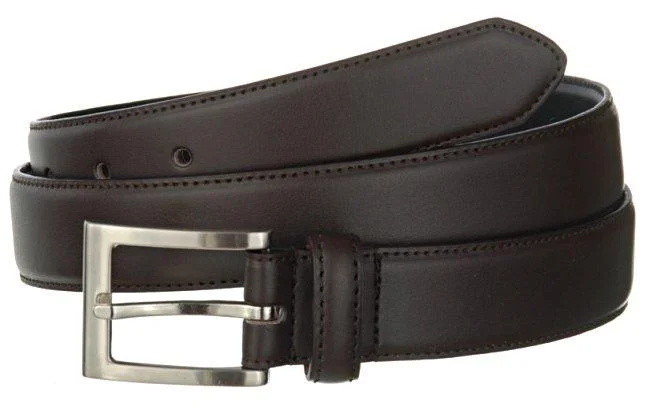 millie bobby brown shapeless dress BELTLEY Brown Japanese Oak Vegetable-Tanned Leather Dress Belt-1.5