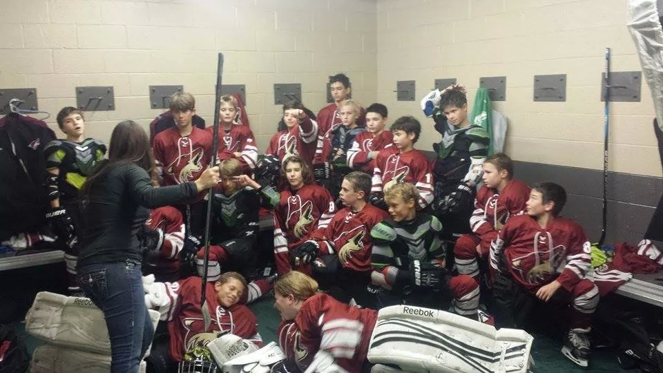 PHOTO COURTESY OF JENNIFER SILVA, fellow hockey mom