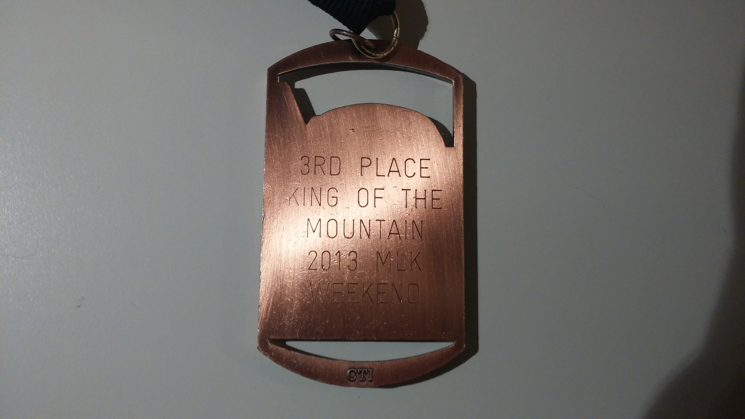 3rd place King of the Mountain