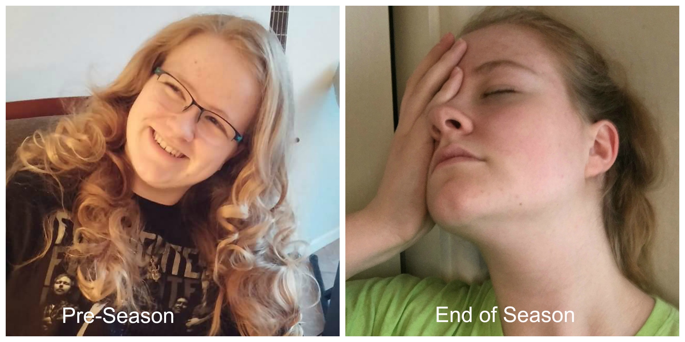 Before and after...The struggle is real