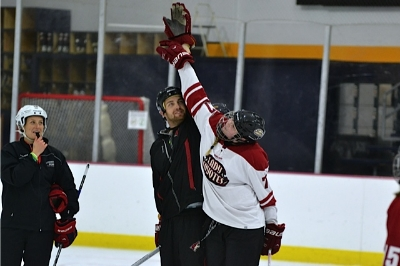 I am still bigger than you! Having some fun with Reese Middendorf of the AZ Lady Coyotes and Lyndsey Fry.