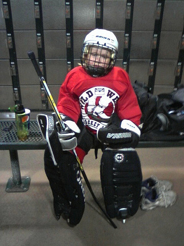 Back in the old goalie days...