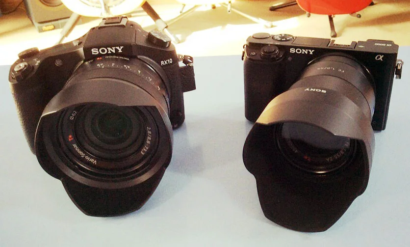 Sony Cyber-shot DSC-RX10 - Sony Alpha A6000 Sony FE 55mm F1.8 ZA Carl Zeiss Sonnar T* Lens
