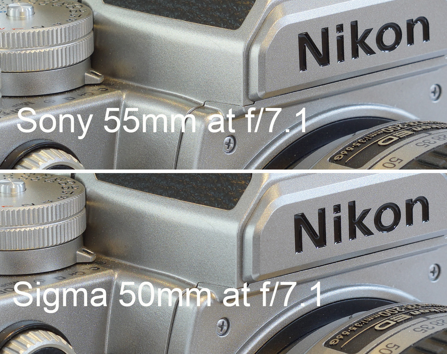 Sony FE 55mm F1.8 ZA Carl Zeiss Sonnar T* Lens compared to Sigma ...
