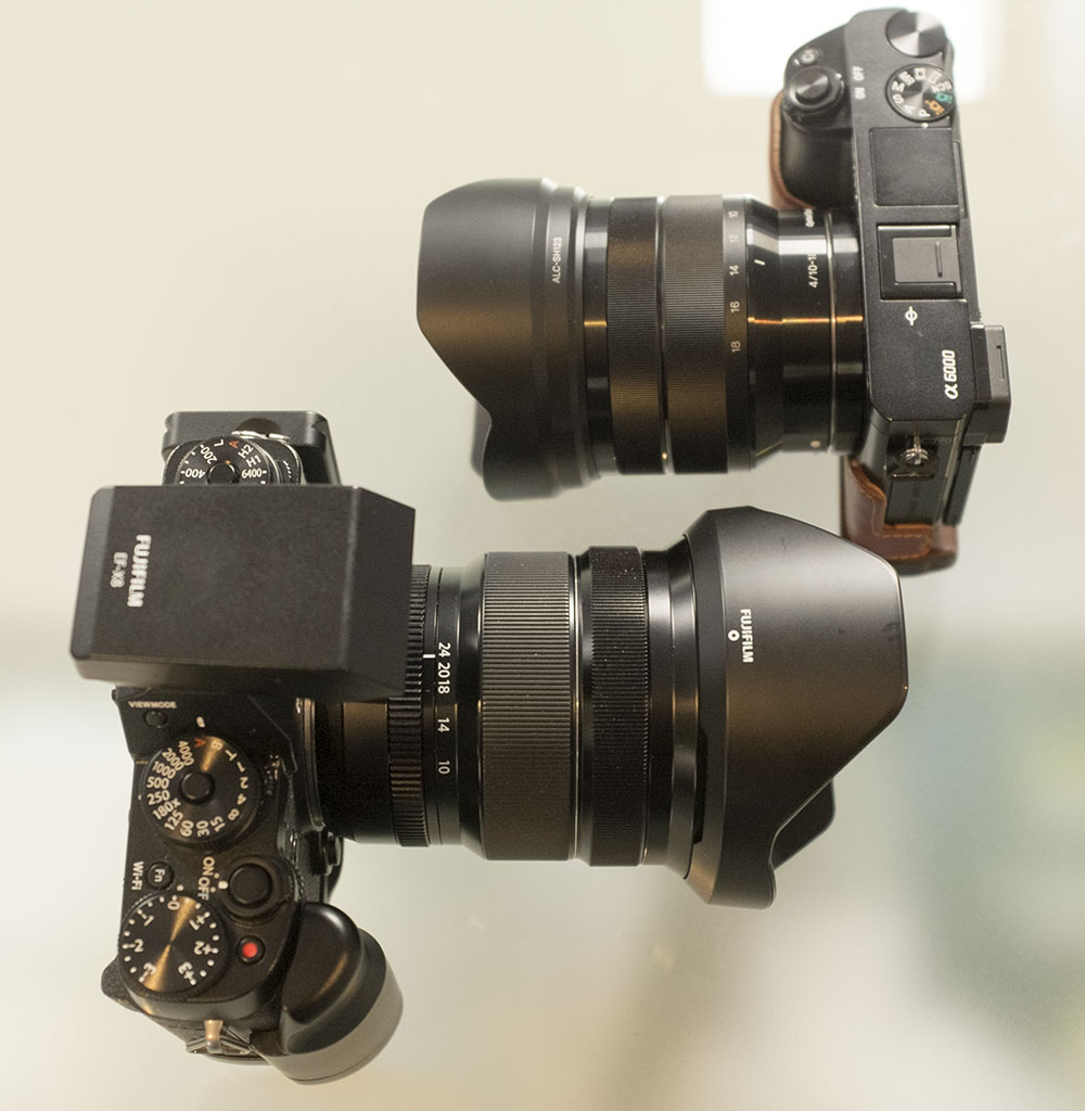 Fuji Fujinon Xf 10 24mm F 4 R Ois Lens Compared To Sony E10 18mm F4 Oss Lens Soundimageplus Fuji Fujinon Xf 10 24mm F 4 R Ois Lens Compared To Sony E10 18mm F4 Oss Lens Soundimageplus