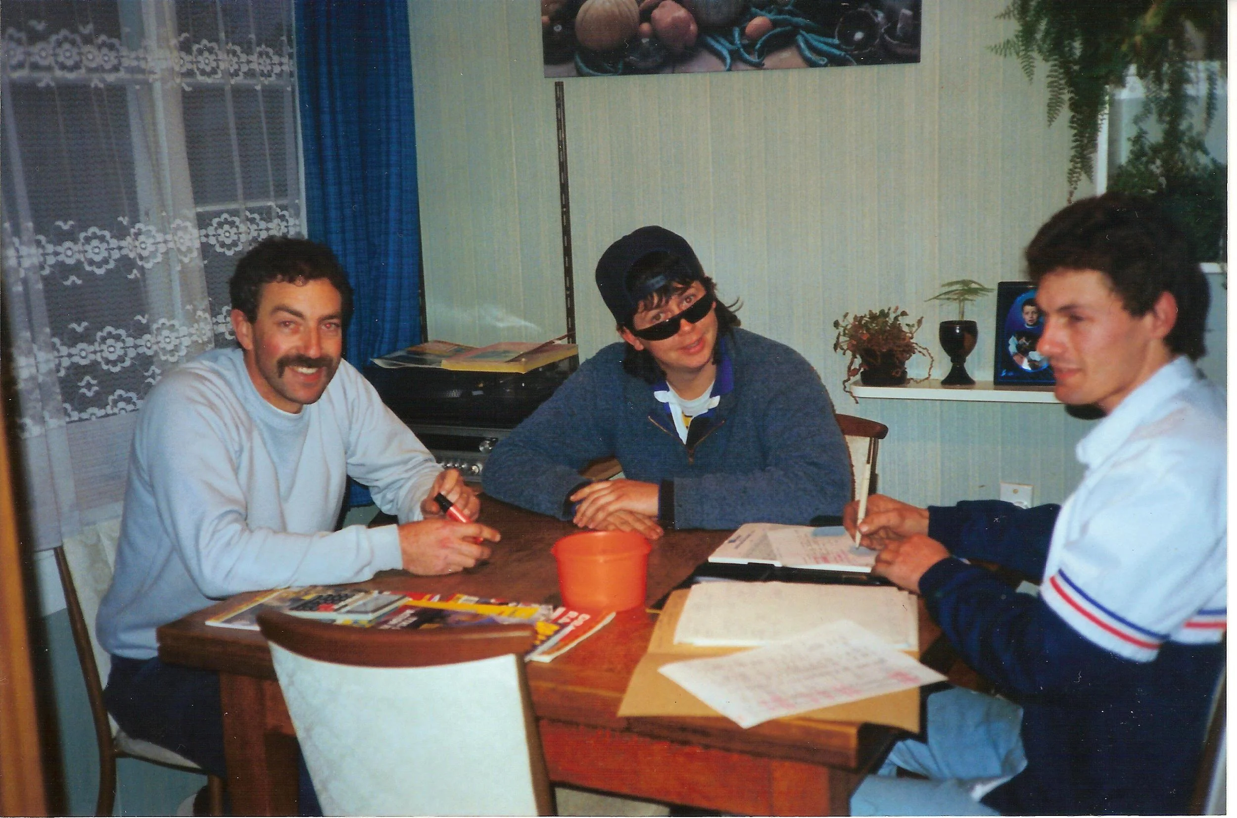 1993 from the left Wayne Stirling, John Gourdie and Brian Choate