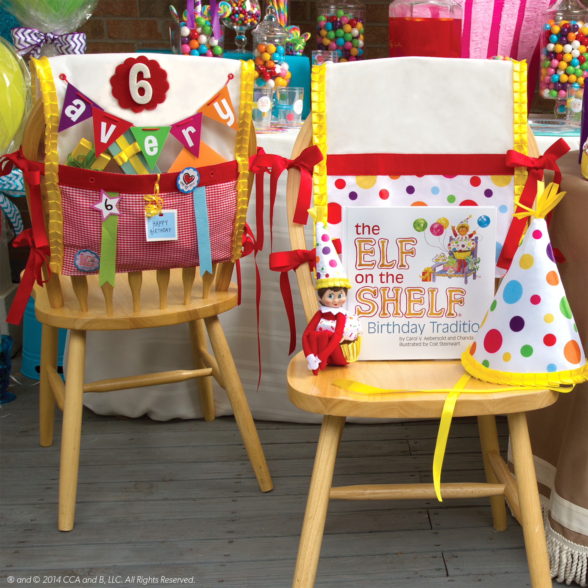 La más hermosa decoración de la silla del cumpleañero