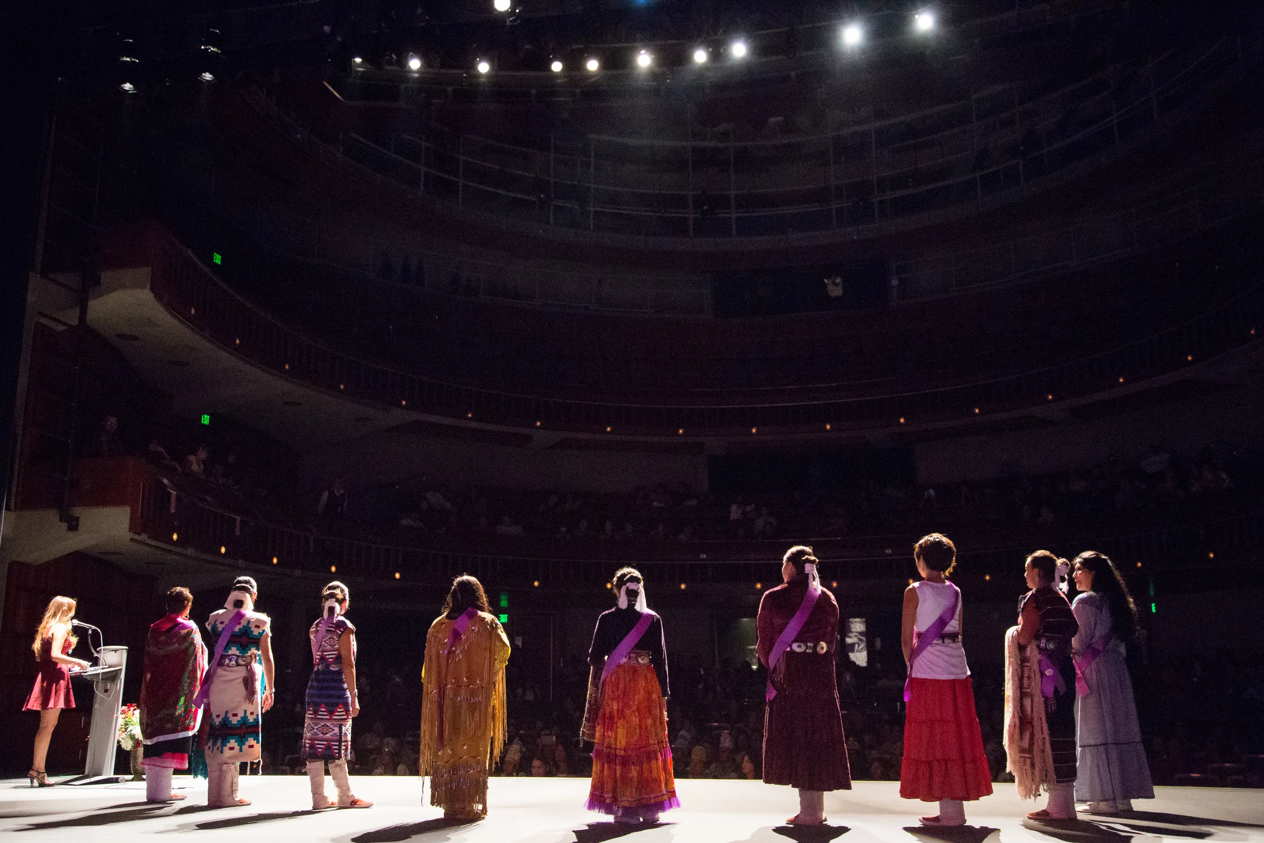 Right before the announcement was made for the winners of the 2014 MNAUSA pageant.