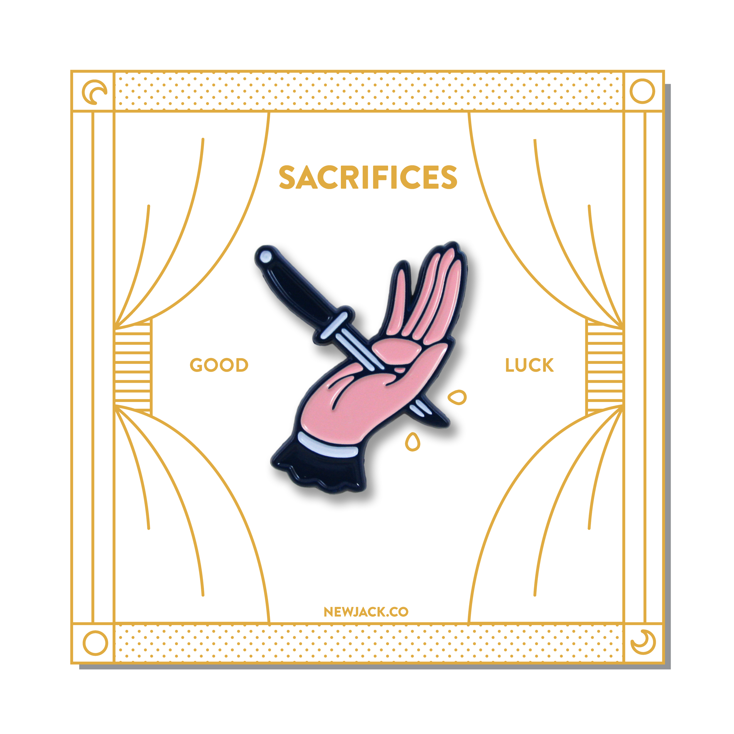 Surrender Enamel Pin