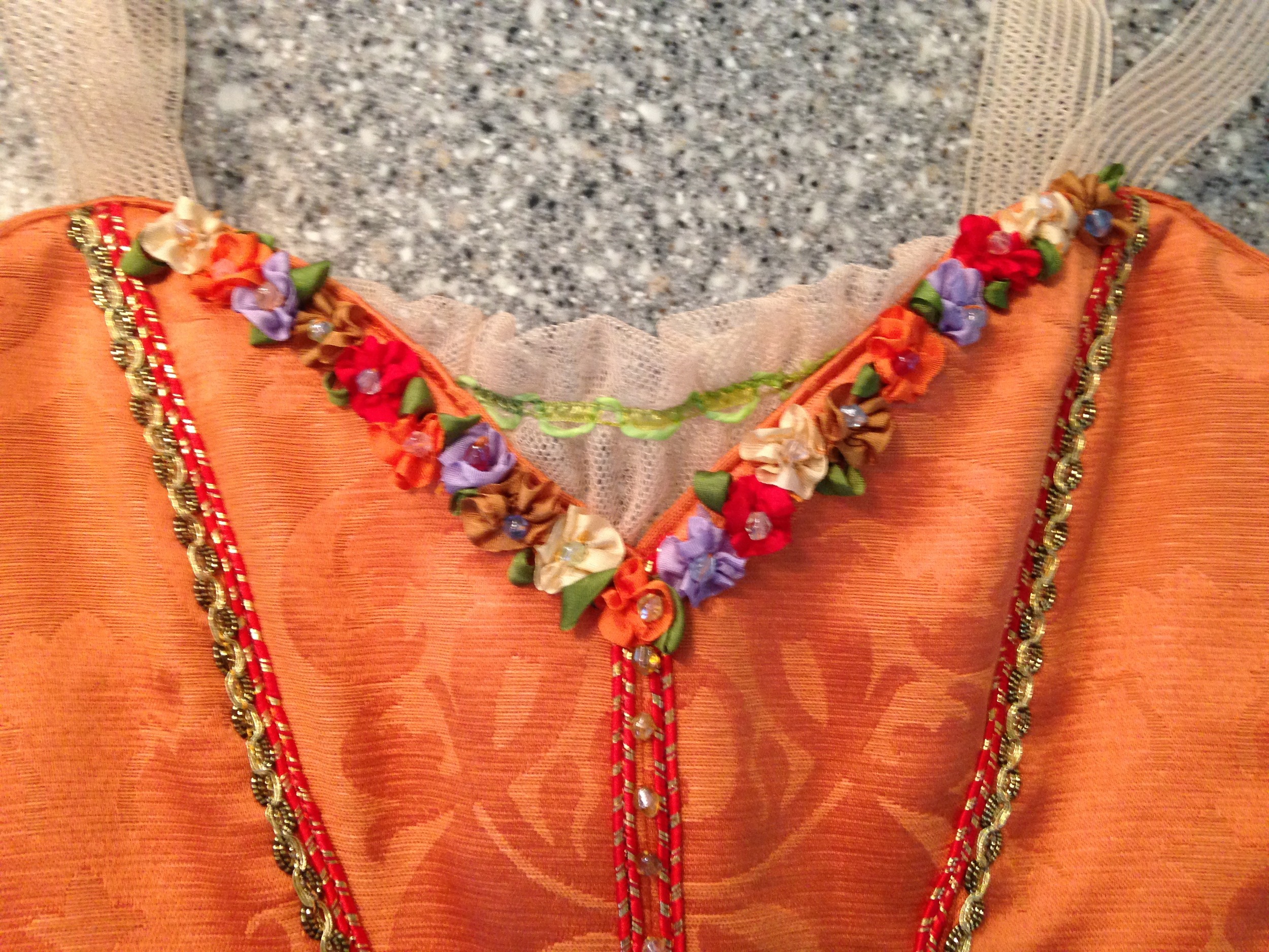 Completed bodice for Ballet East