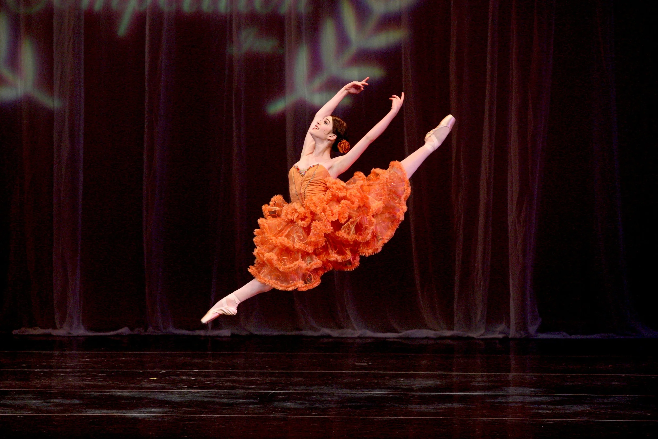 BE Student Madison Russo Performing Kitri from Don Quixote at American Dance Competition.